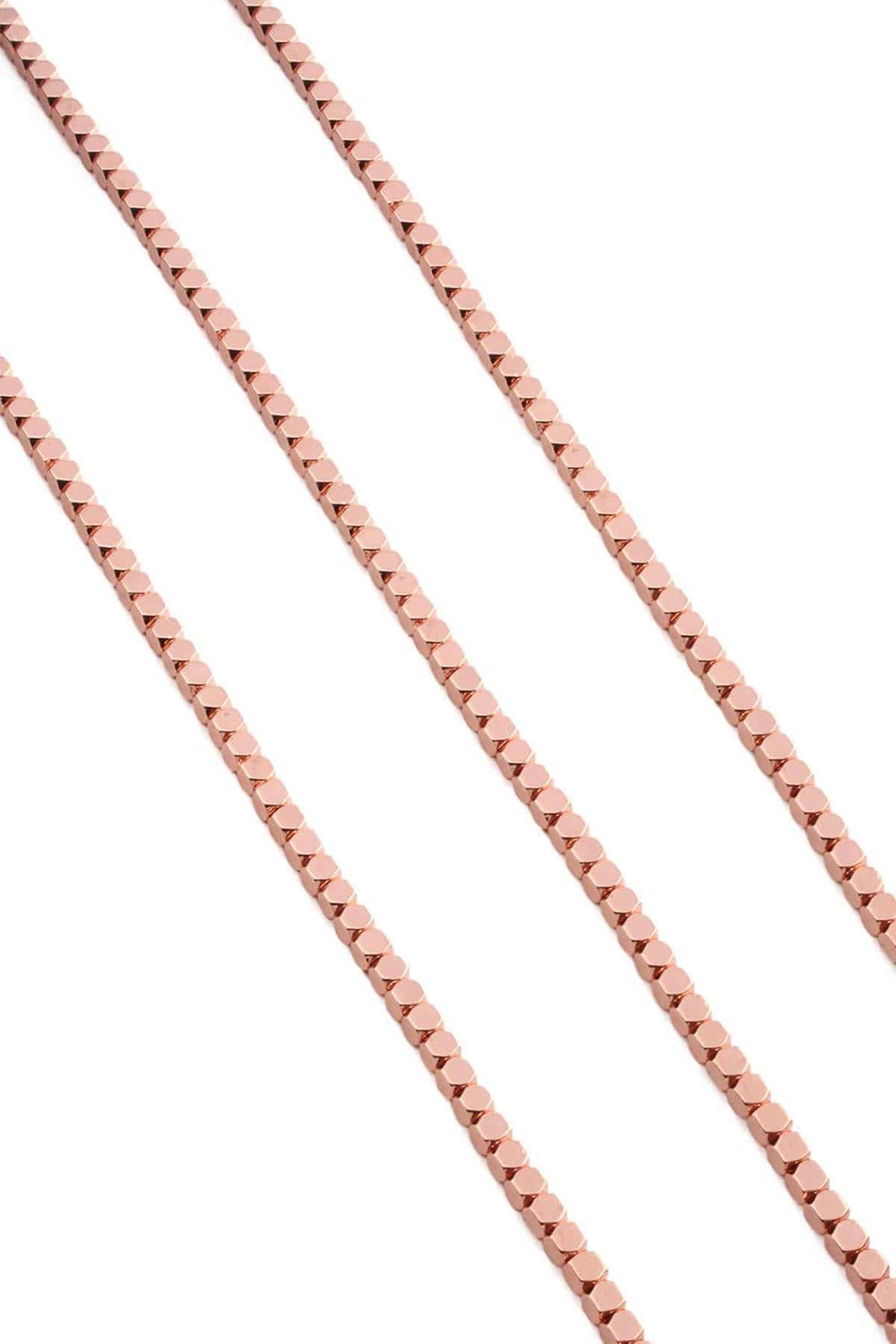 Hematite Natural Stone Shiny Rose 4x4mm String Of Beads