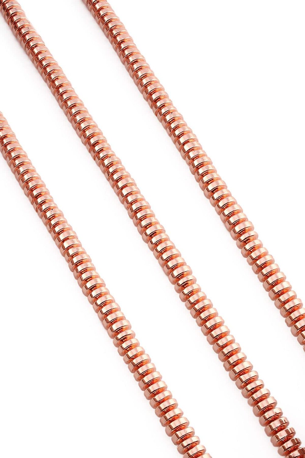 Hematit Taşı Rondela Kesim Parlak Roz 6x3mm Doğal Taş Dizi