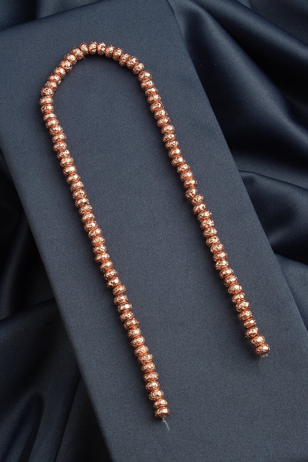 Hematit Doğal Taş Parlak Roz Rondela Kesim 6x4mm Dizi [AA]