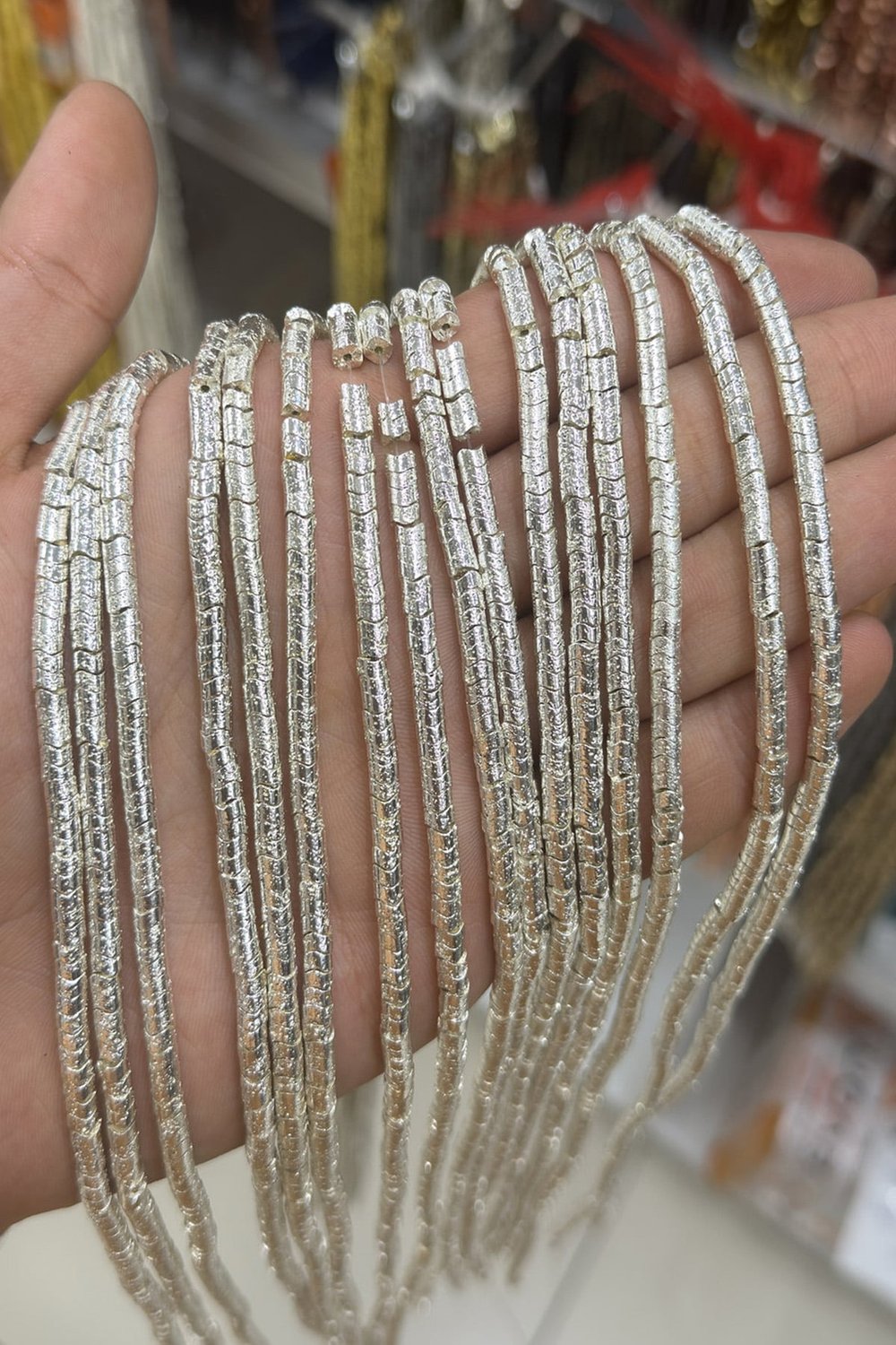 Hematit Taşı 4x2mm Dalgalı Rondela Kesim Doğal Taş Diziler