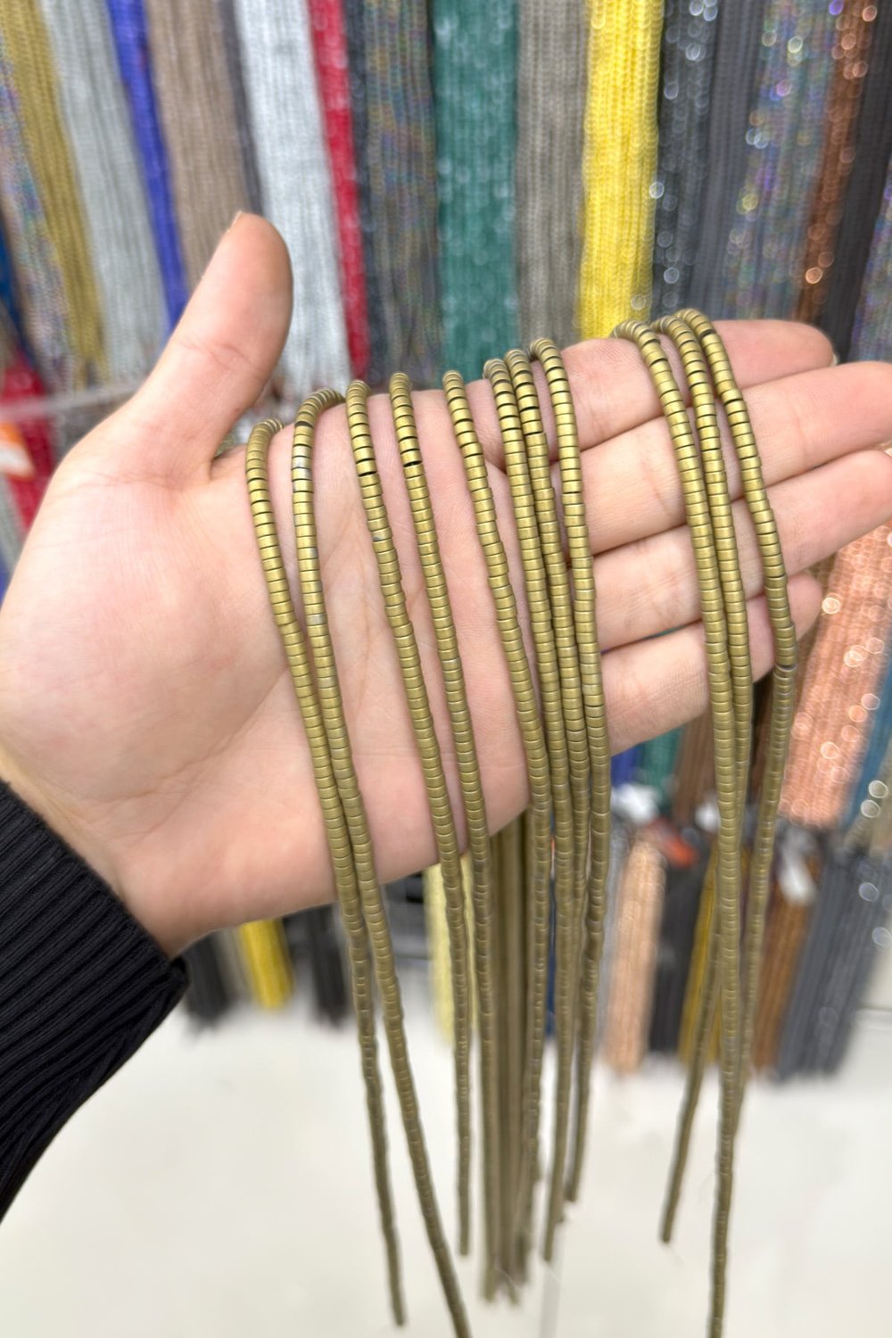 Hematit Taşı 4x2mm Rondela Kesim Doğal Taş Diziler
