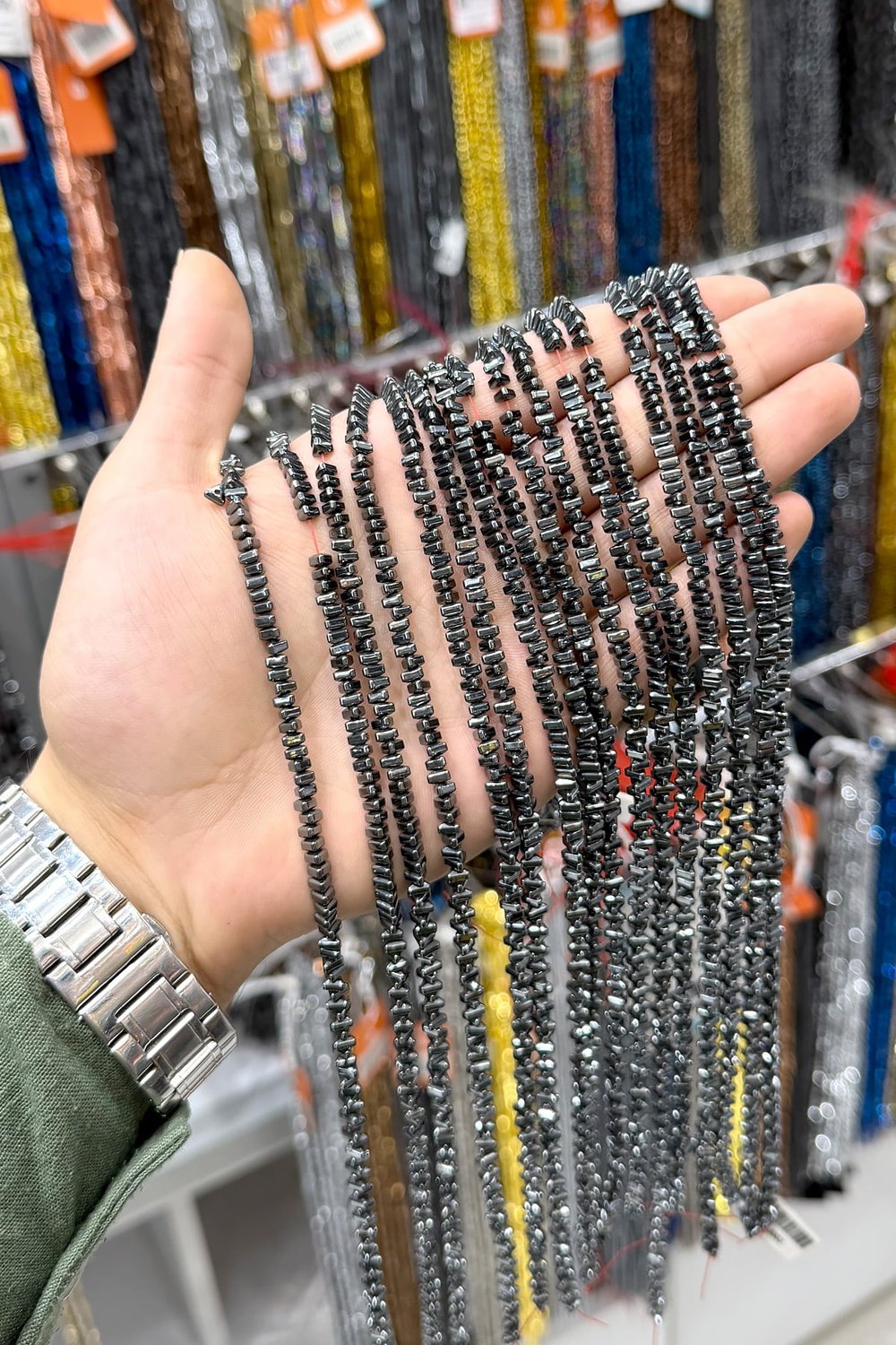 Hematit Taşı 4x3mm Üçgen Rondela Kesim Doğal Taş Diziler