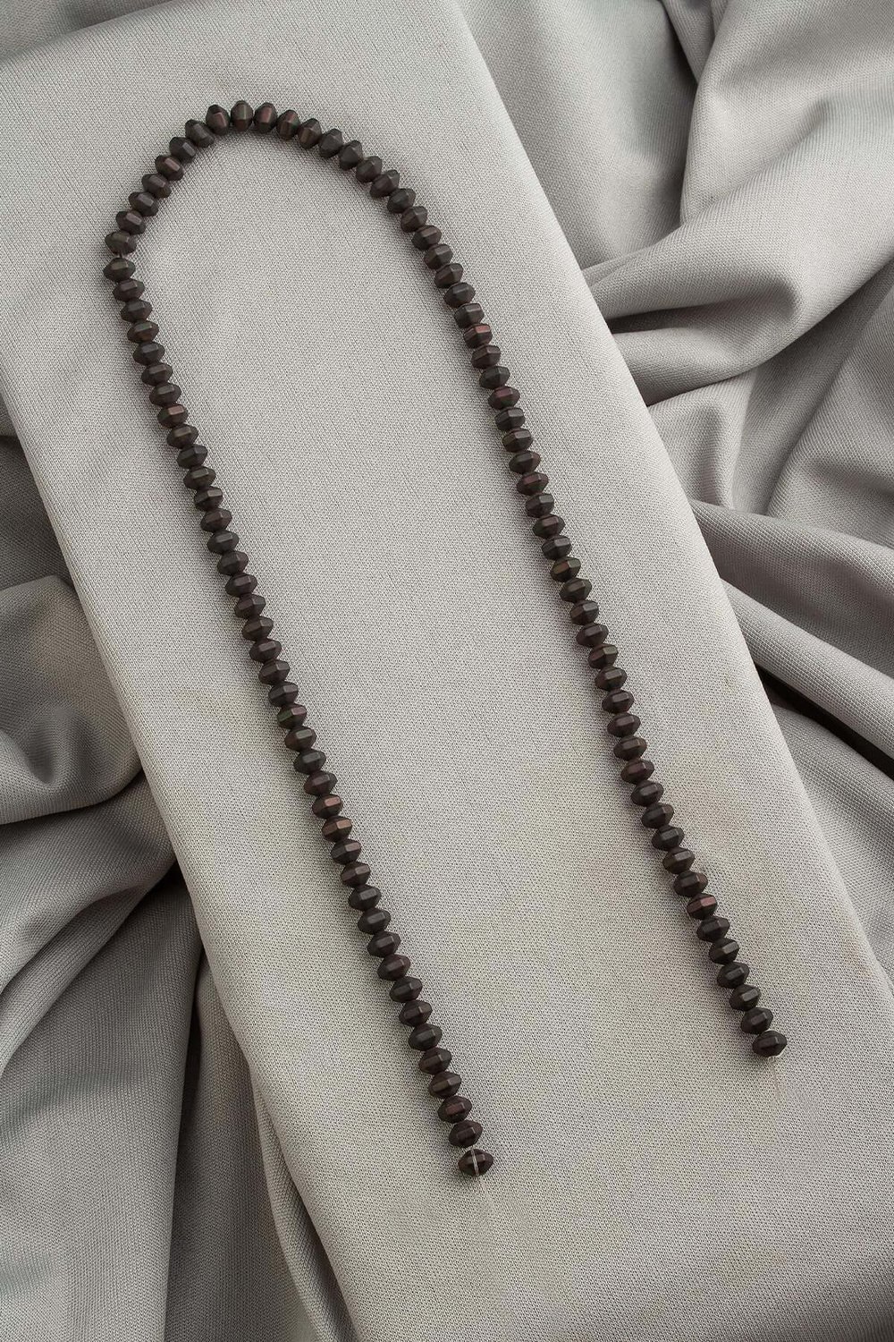 Hematit Taşı 6x4mm Altıgen Rondela Kesim Doğal Taş Diziler