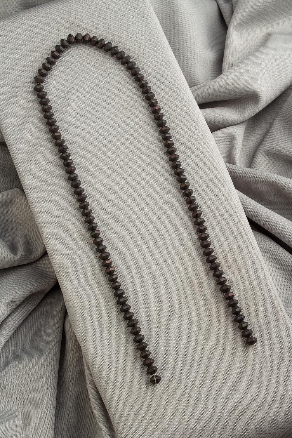 Hematit Taşı 6x4mm Altıgen Rondela Kesim Doğal Taş Diziler