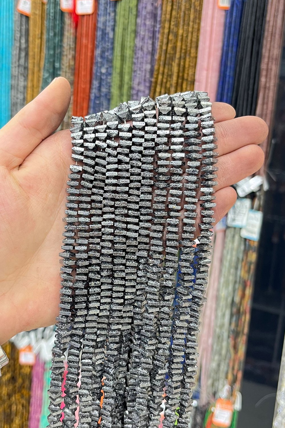 Hematit Taşı 6x5mm Rondela Kesim Doğal Taş Diziler