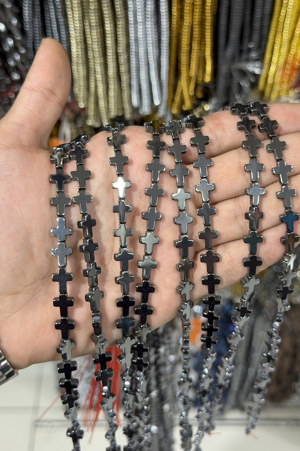Hematit Taşı 8x10mm Doğal Taş Diz