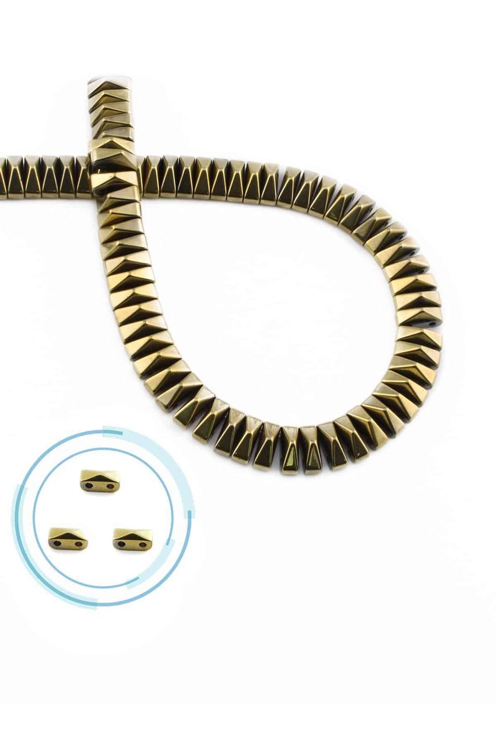 Hematit Taşı 8x3mm Piramit Kesim Doğal Taş Diziler