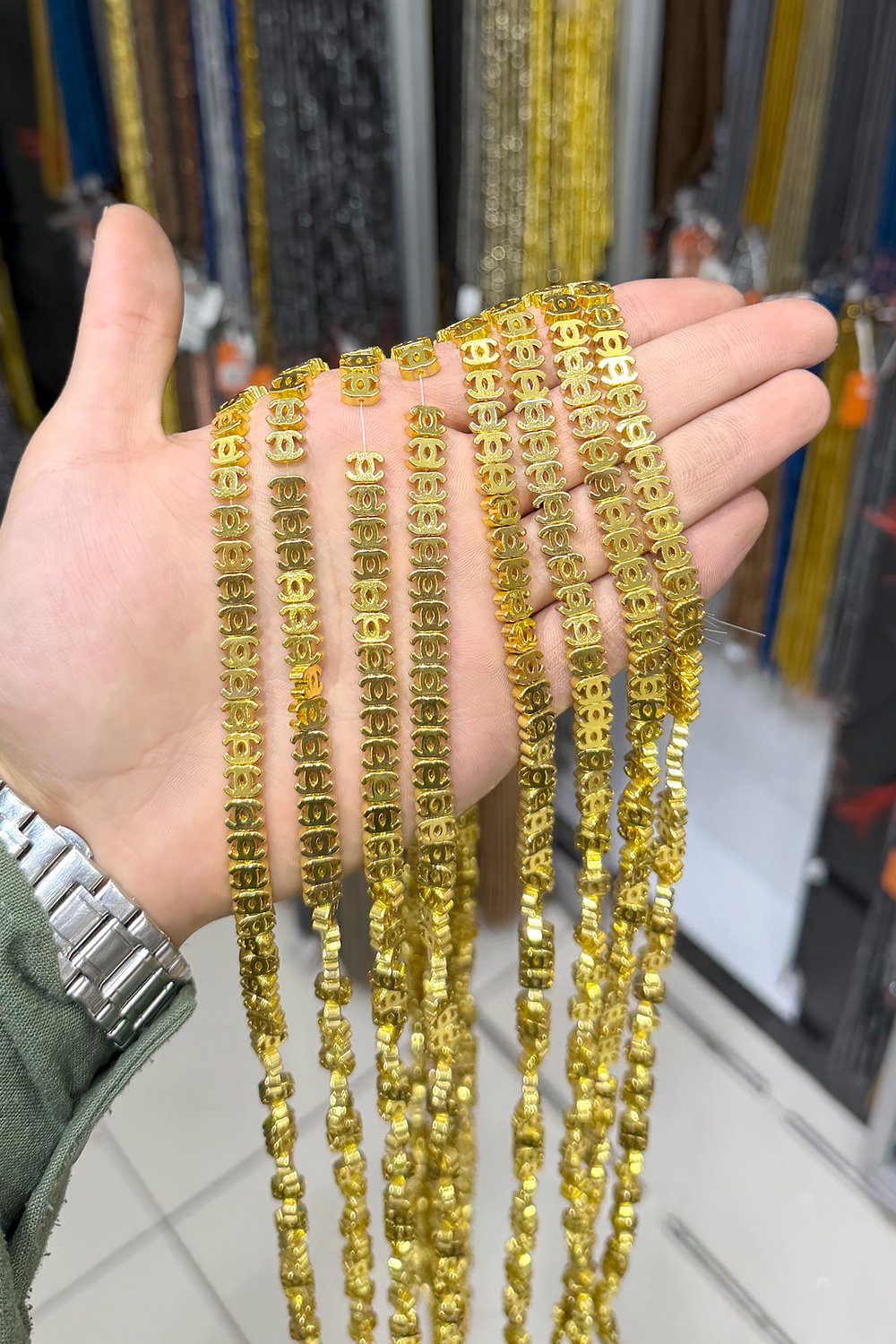 Hematit Taşı 8x6mm Chanel Kesim Doğal Taş Diziler
