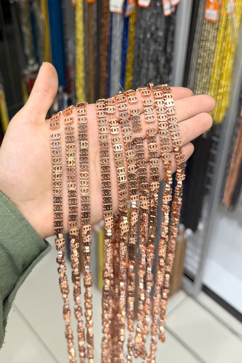 Hematit Taşı 8x6mm Chanel Kesim Doğal Taş Diziler