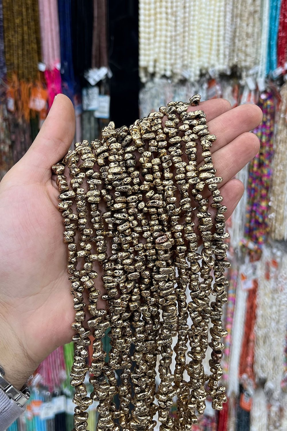 Hematit Taşı Amorf Kesim 5x3mm Doğal Taş Dizi