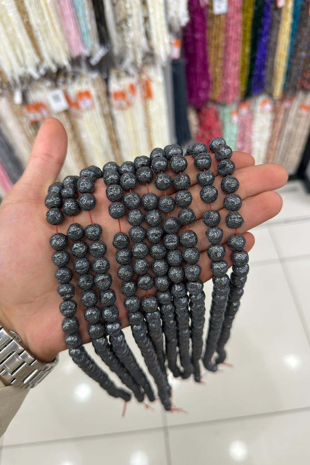 Hematit Taşı Küre Kesim Füme 10mm Doğal Taş Dizi