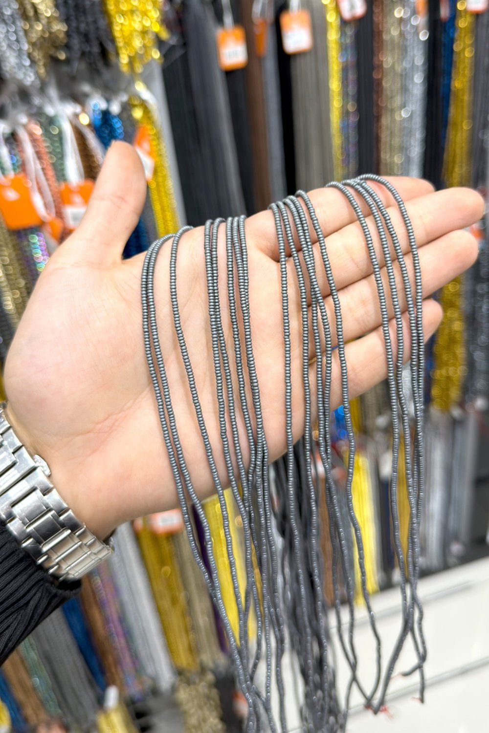 Hematit Taşı Rondela Kesim 2x1mm- Mat Gri Doğal Taş Dizi