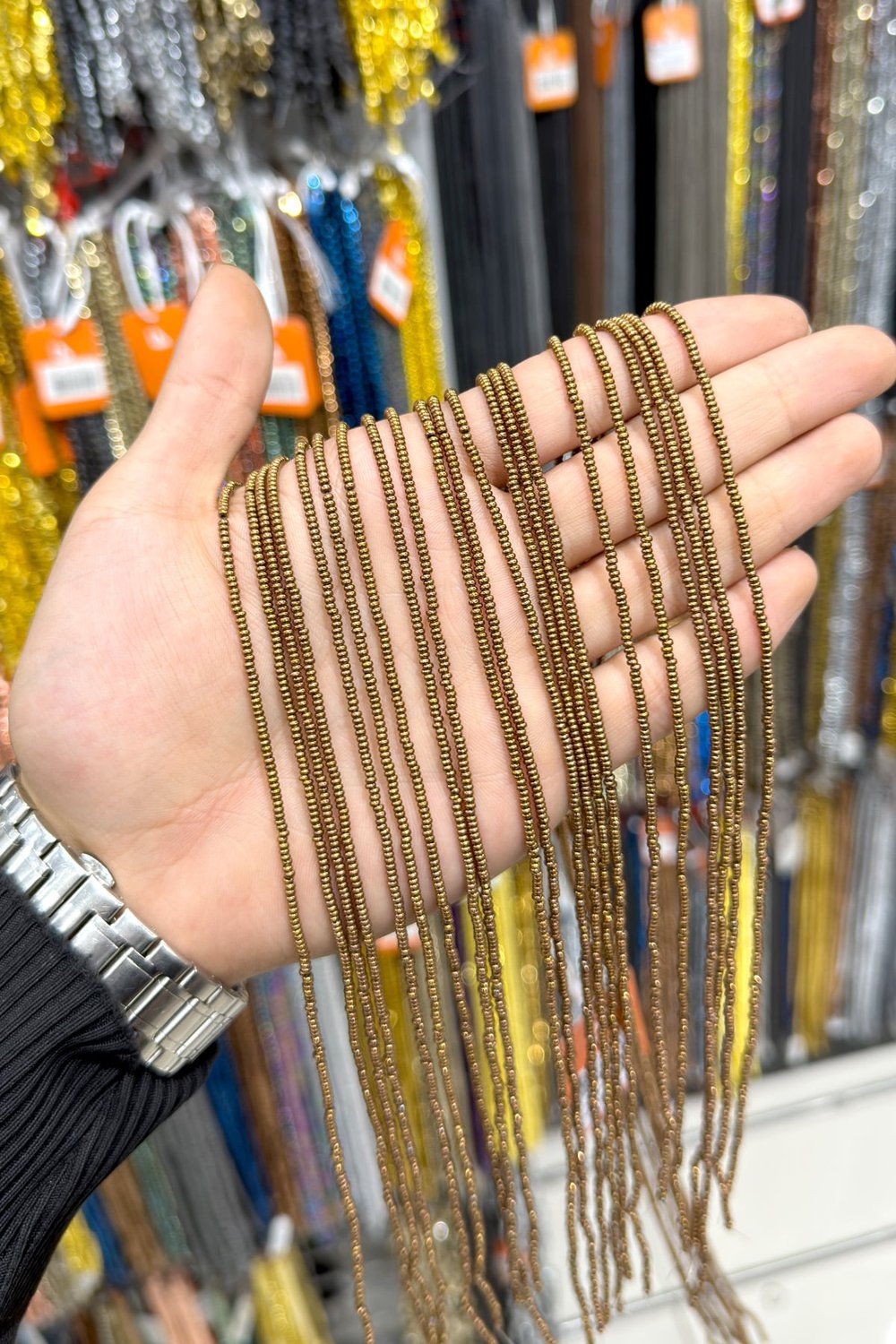 Hematit Taşı Rondela Kesim Parlak Kahverengi 2x1mm Doğal Taş Dizi