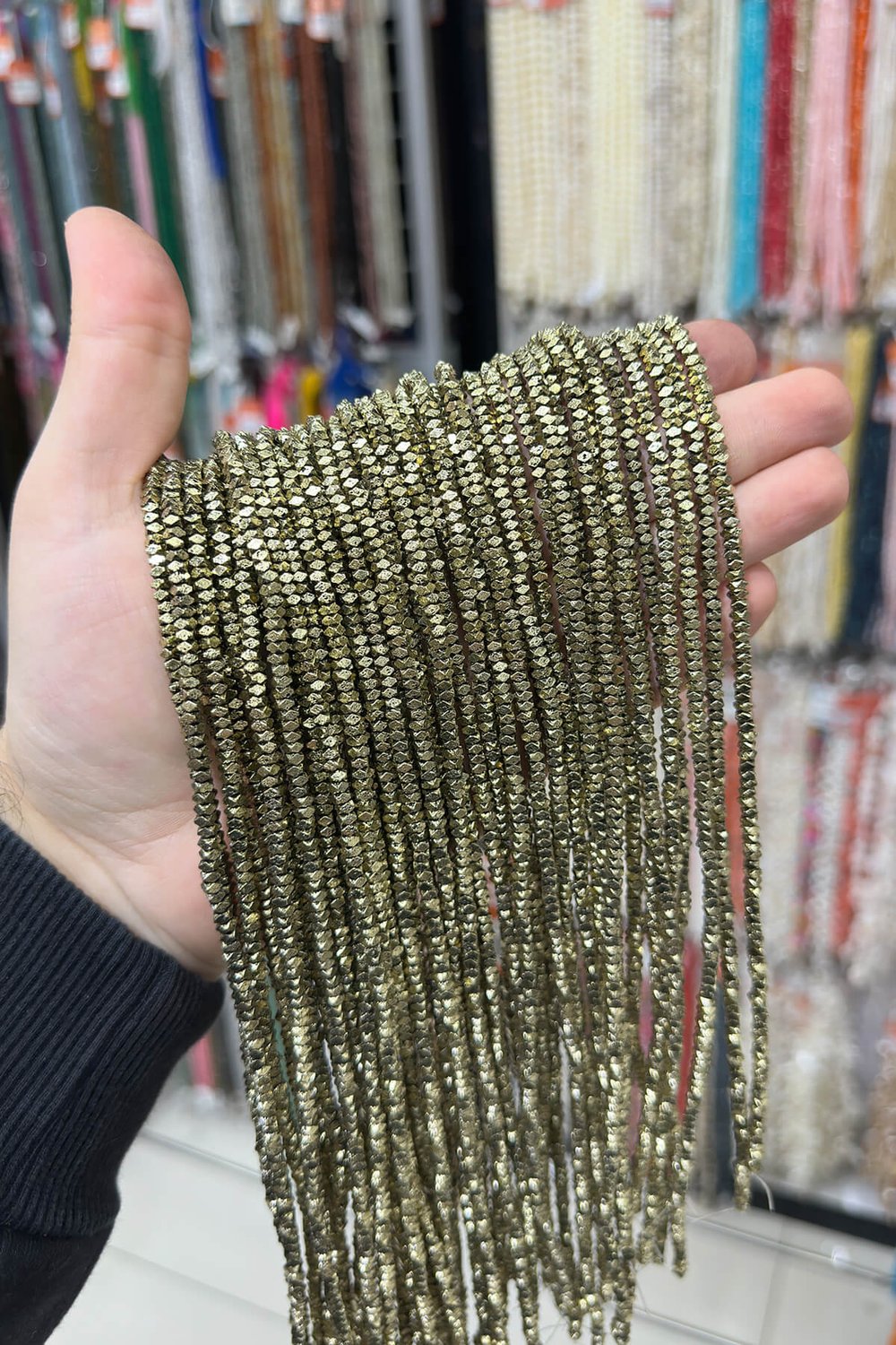 Hematit Taşı Rondela Kesim 3x2mm- Doğal Taş Dizi
