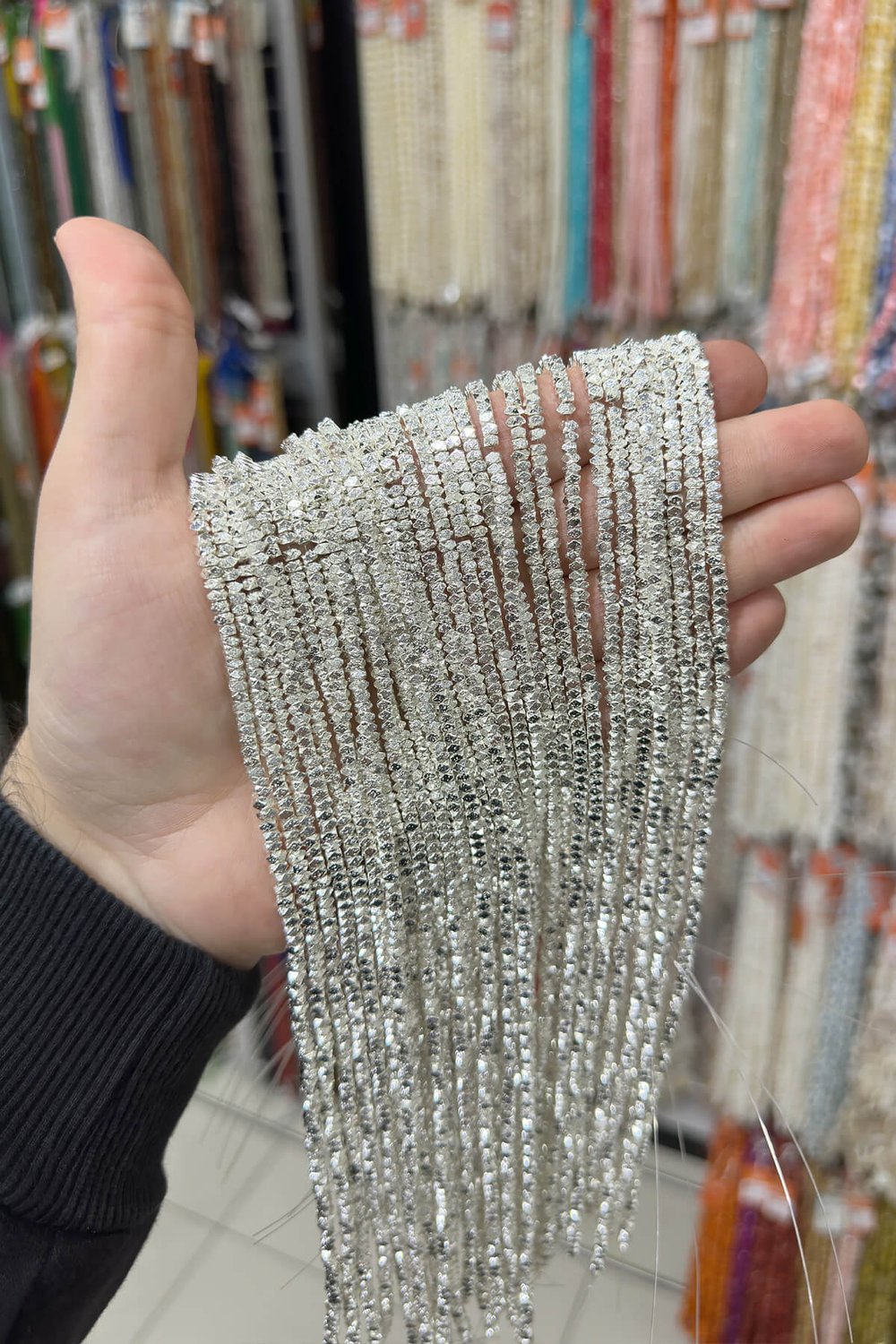 Hematit Taşı Rondela Kesim Gümüş 3x2mm Doğal Taş Dizi