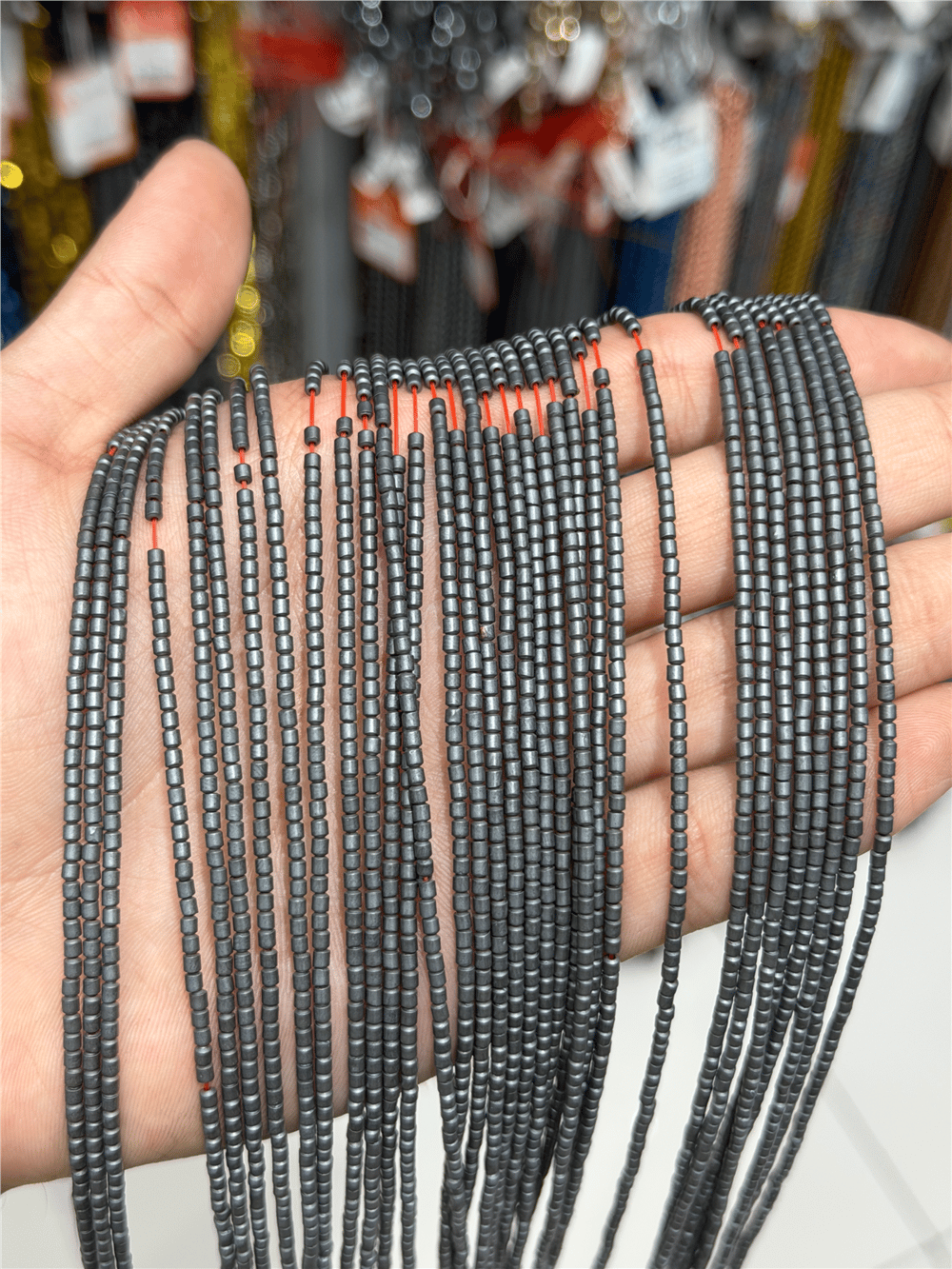Hematit Taşı Silindir Kesim Mat Gri 2mm Doğal Taş Dizi
