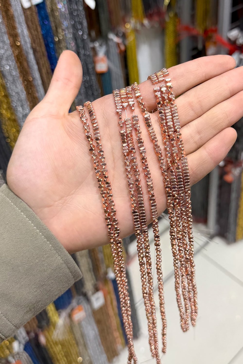 Hematit Taşı 2x4mm Yatsı Oval Kesim Doğal Taş Diziler