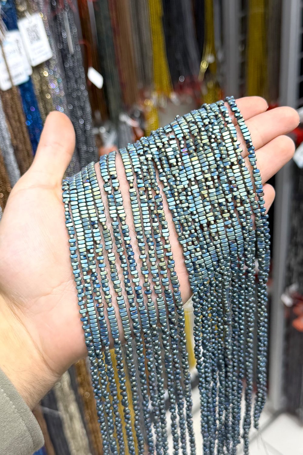 Hematit Taşı 2x4mm Yatsı Oval Kesim Doğal Taş Diziler
