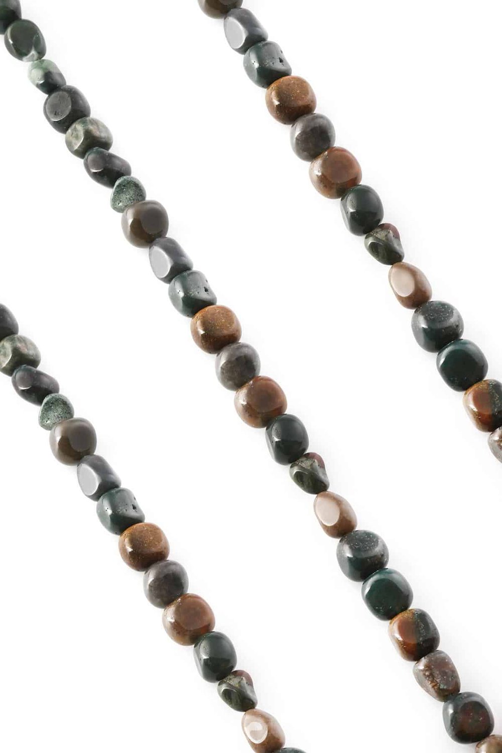 Hint Akik Taşı Tımbıl Kesim Parlak 7x10mm Doğal Taş Dizi [AA]
