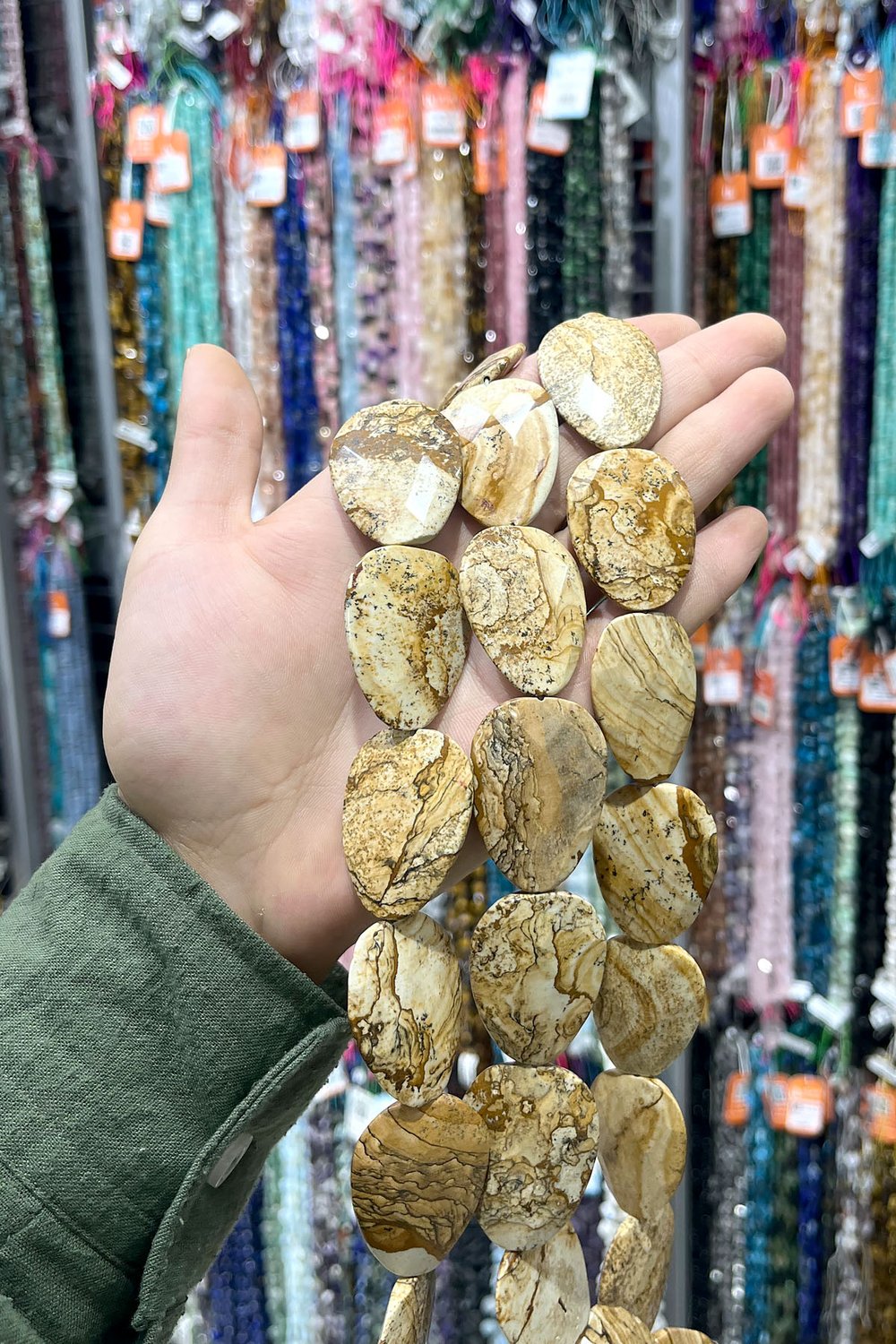 Jasper Taşı Amorf Kesim 29x37mm Doğal Taş Dizi