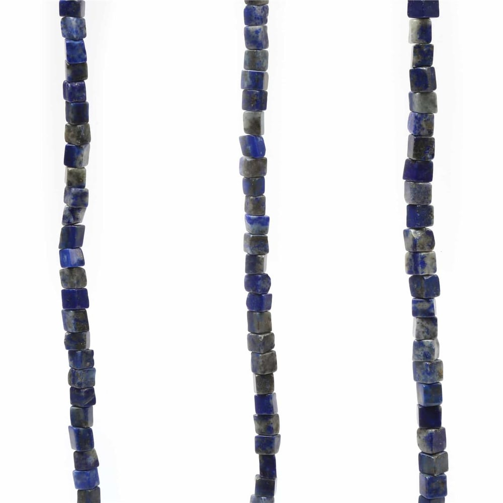 Jasper Natural Stone Cube Cut 6x6mm String Of Beads