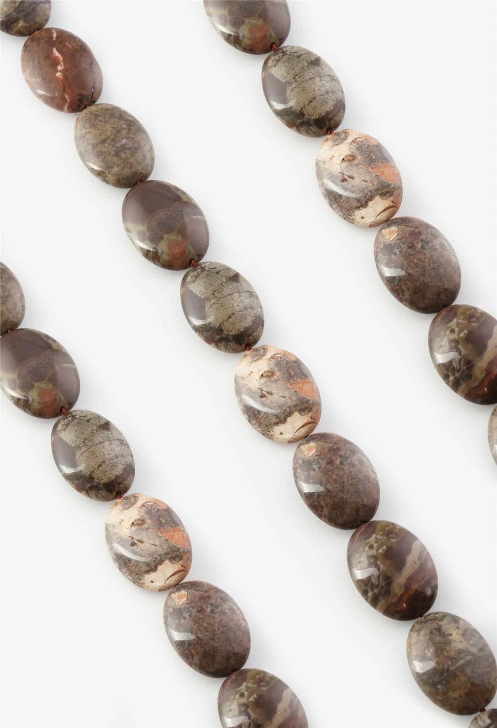 Jasper Taşı Oval Kesim Parlak 18x25mm Doğal Taş Dizi [AA]