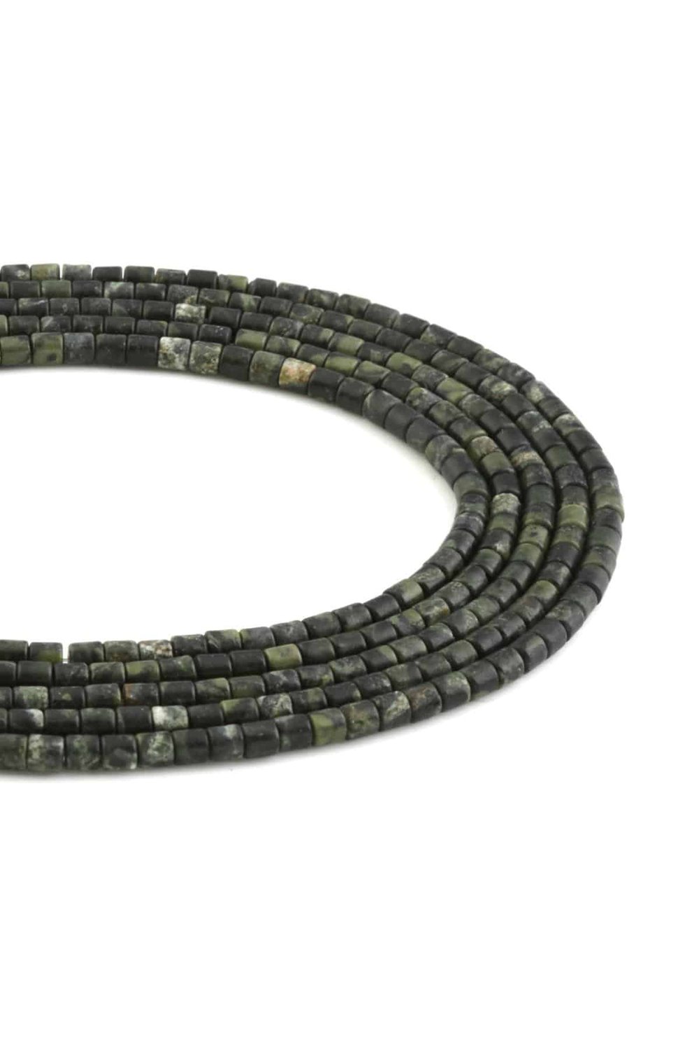 Jasper Taşı Silindir Kesim Parlak 4x4mm Doğal Taş Dizi [AA]
