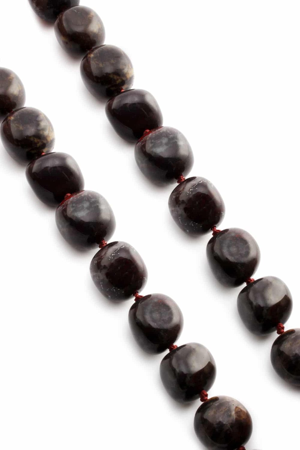 Jasper Natural Stone Tumbler Cut 15x17mm String Of Beads
