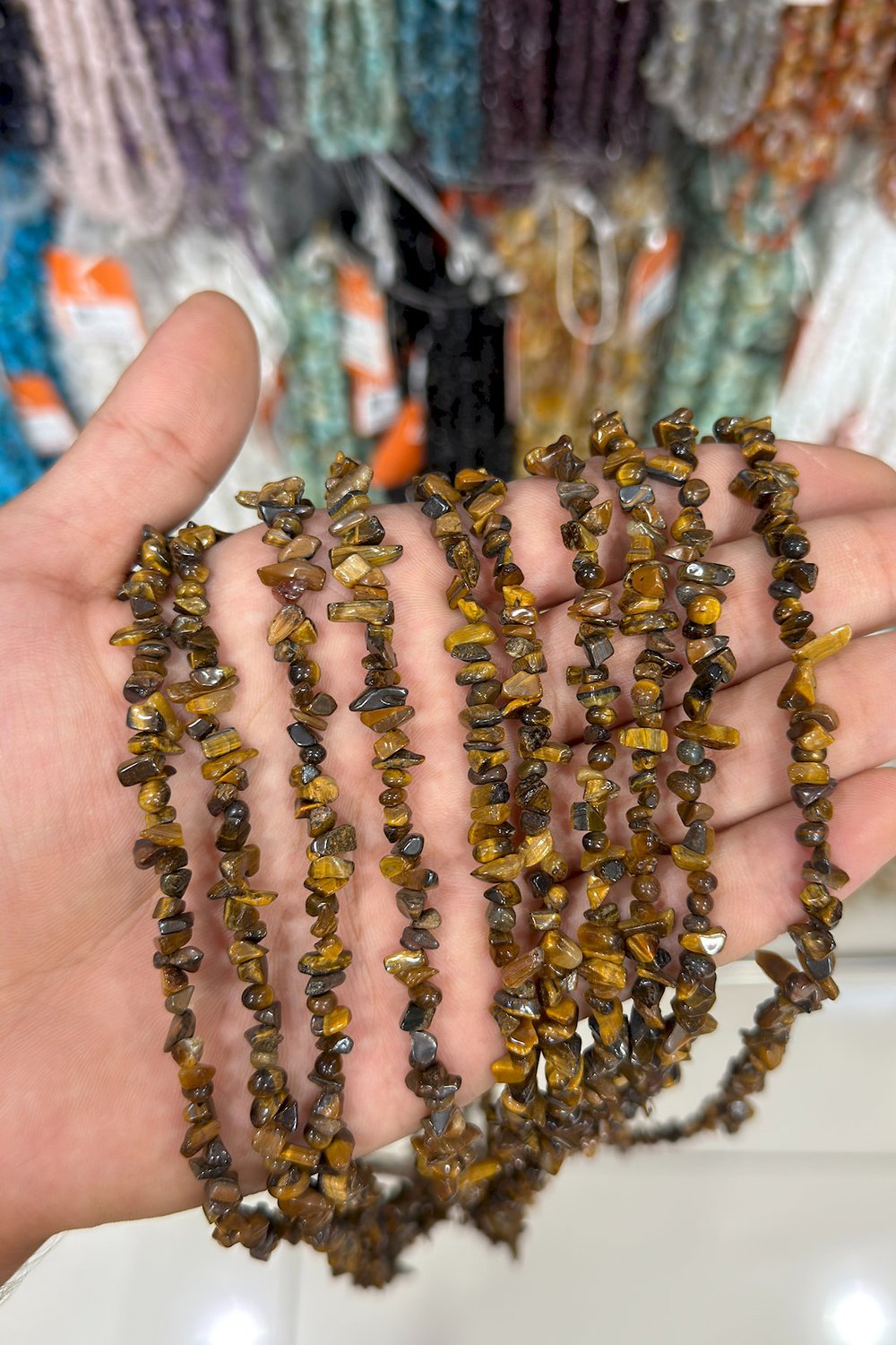 Kaplan Gözü Kırık Taş Mini Boy 3x5mm Doğal Taş Dizi