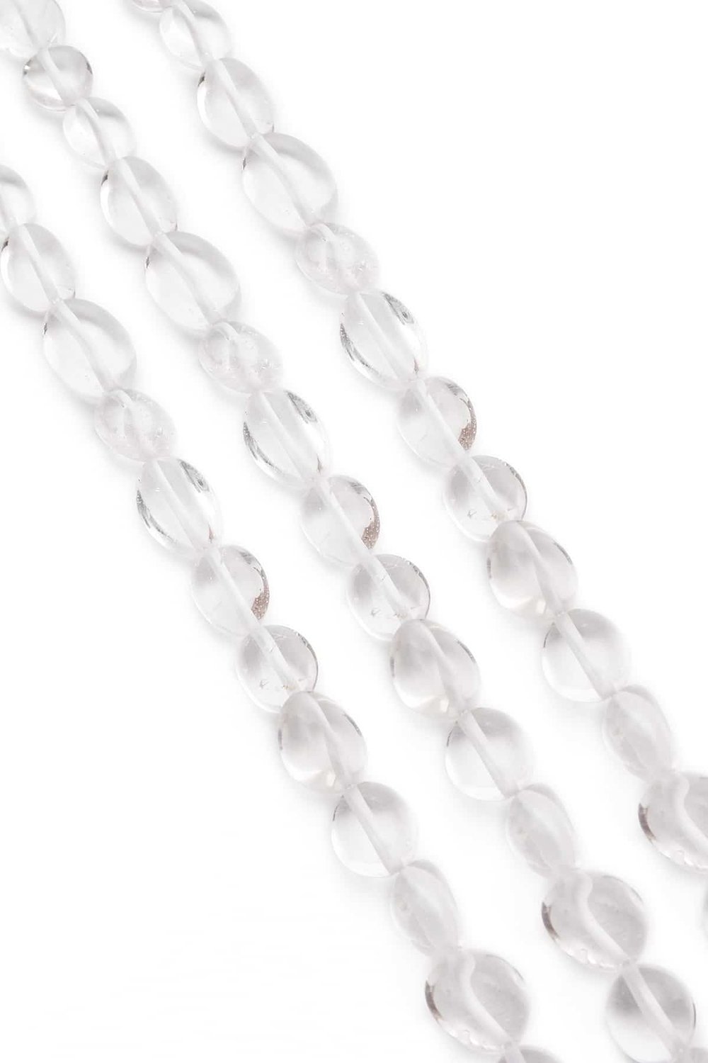 Kristal Kuvars Taşı Tımbıl Kesim 8x11mm Doğal Taş Dizi