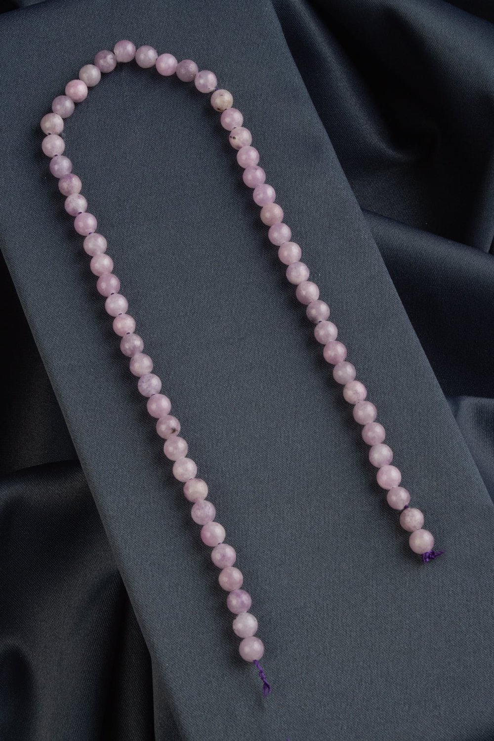 Kunzite Natural Stone Shiny Globe Cut 6mm String Of Beads