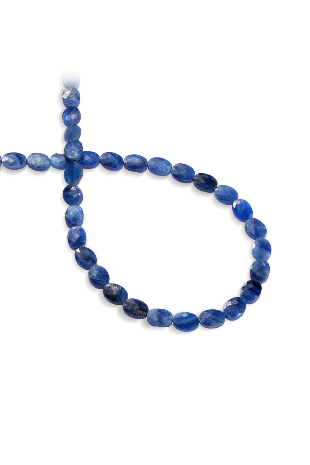 Kyanit Doğal Taş Oval Faset Kesim 6x8mm Dizi
