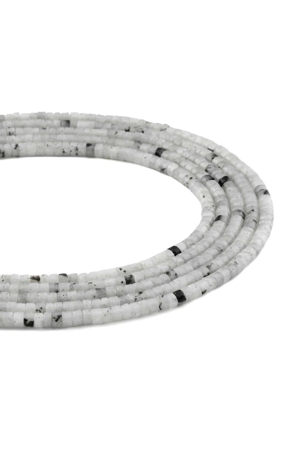 Labradorite Natural Stone Shiny Dore Cut 4x2mm String Of Beads