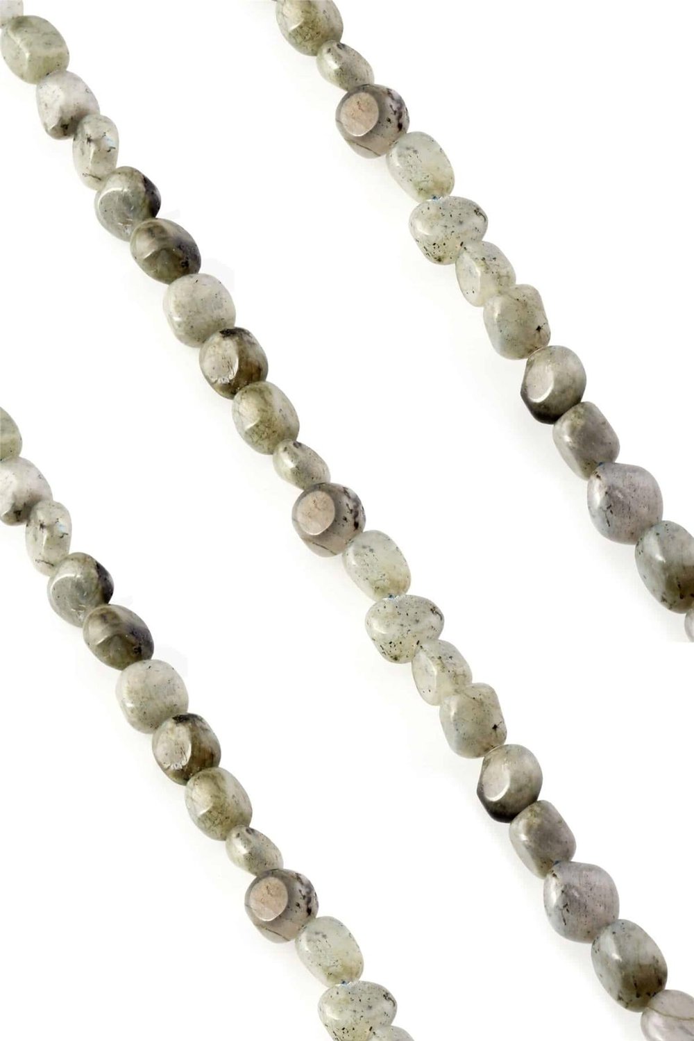 Labradorit Taşı Tımbıl Kesim Parlak 7x10mm Doğal Taş Dizi [AA]