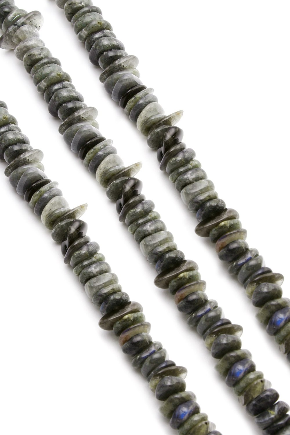 Labradorite Natural Stone Washer Cut 10x4mm String Of Beads