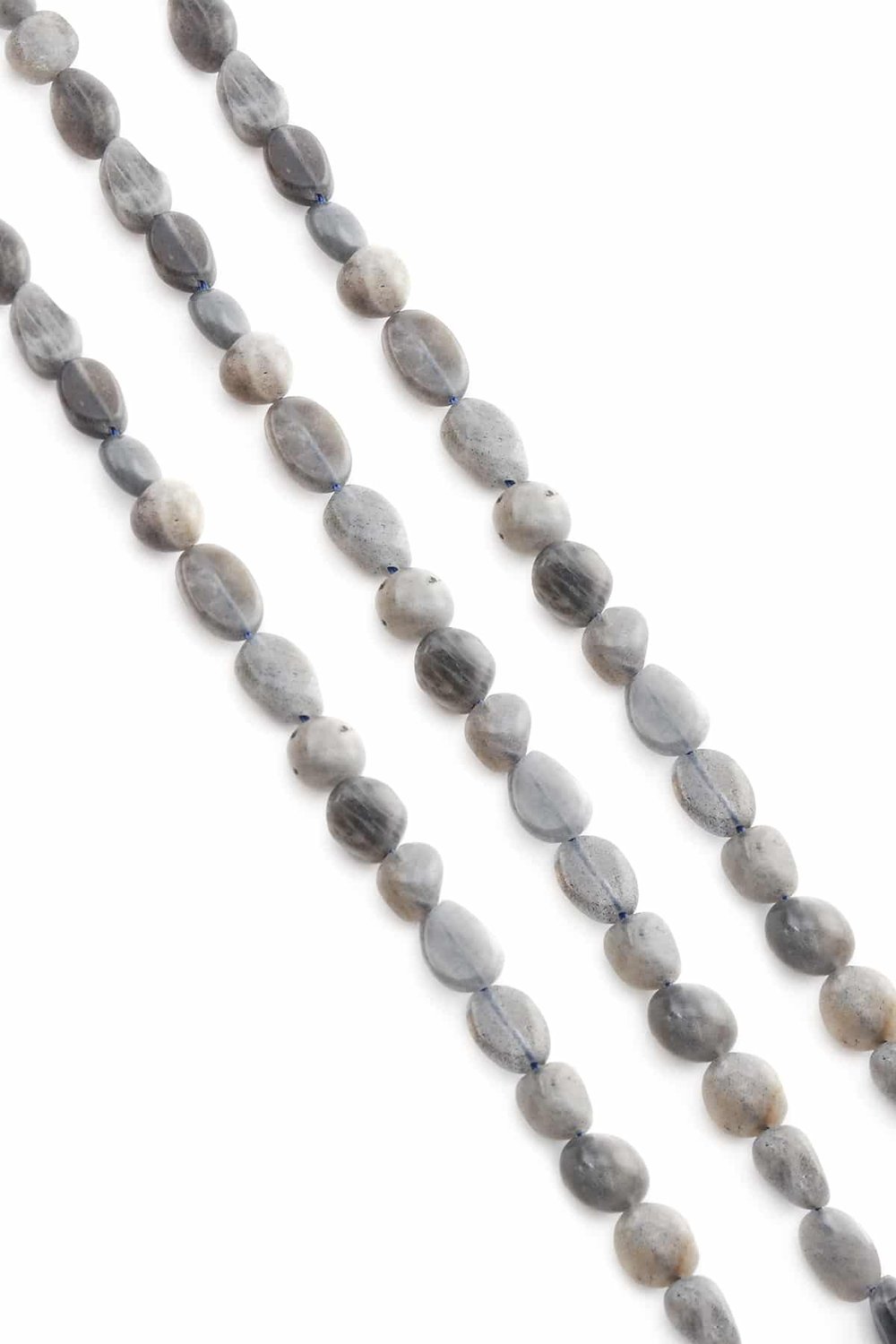 Labradorit Taşı Tımbıl Kesim Parlak 6x8mm Doğal Taş Dizi [AA]