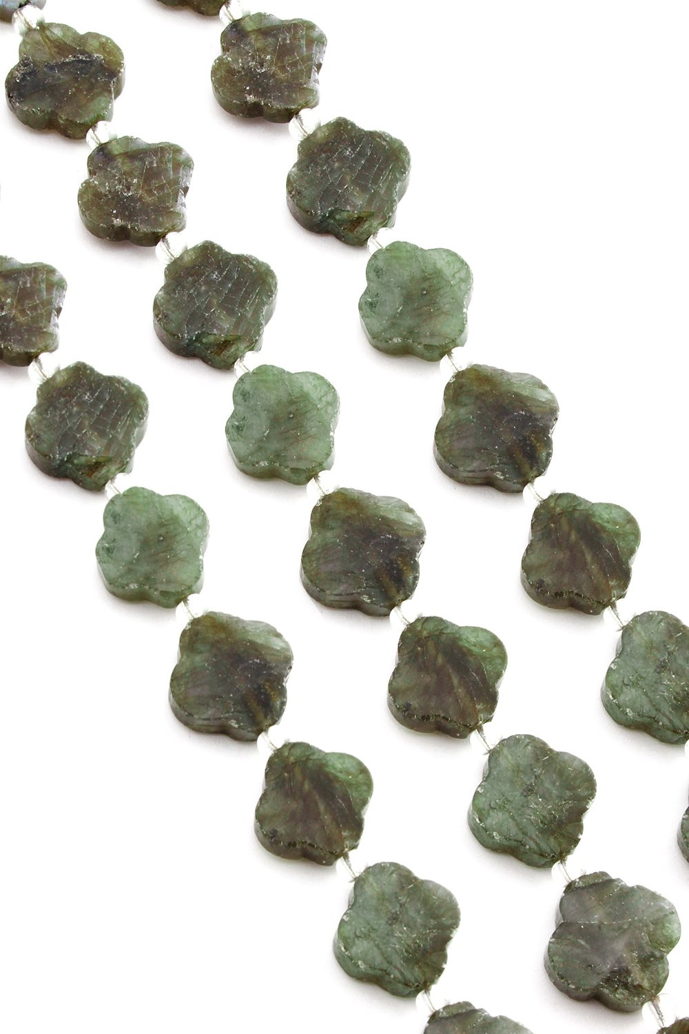 Labradorit Taşı Yonca Kesim 17x6mm Doğal Taş Dizi