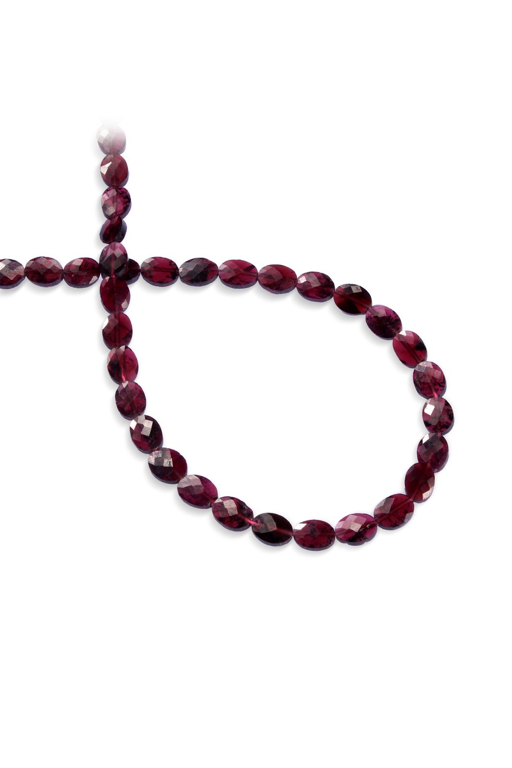 Garnet Taşı Oval Faset Kesim 6x8mm Doğal Taş Dizi