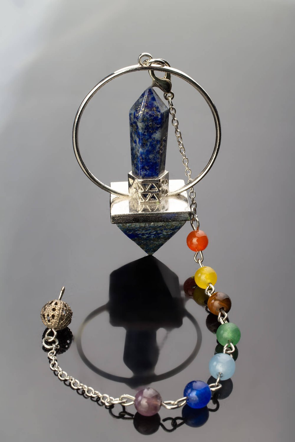 Lapis Lazuli Doğal Taş 25x60mm Pandül Sarkaç