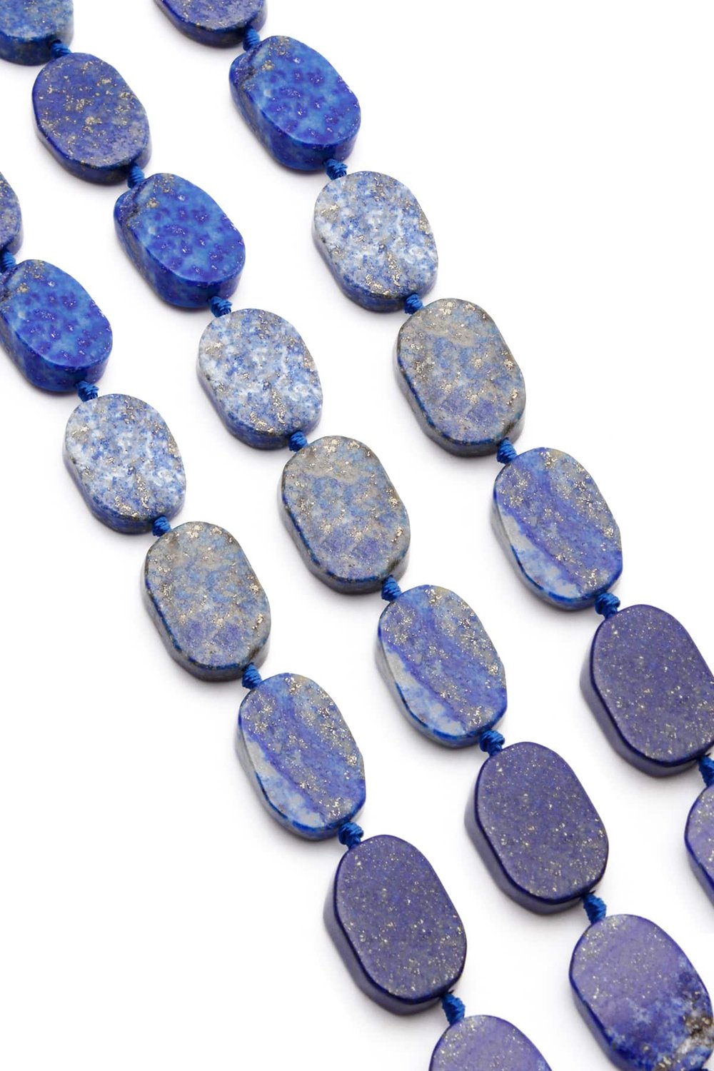 Lapis Lazuli Taşı Oval Kesim Doğal Taş Dizi