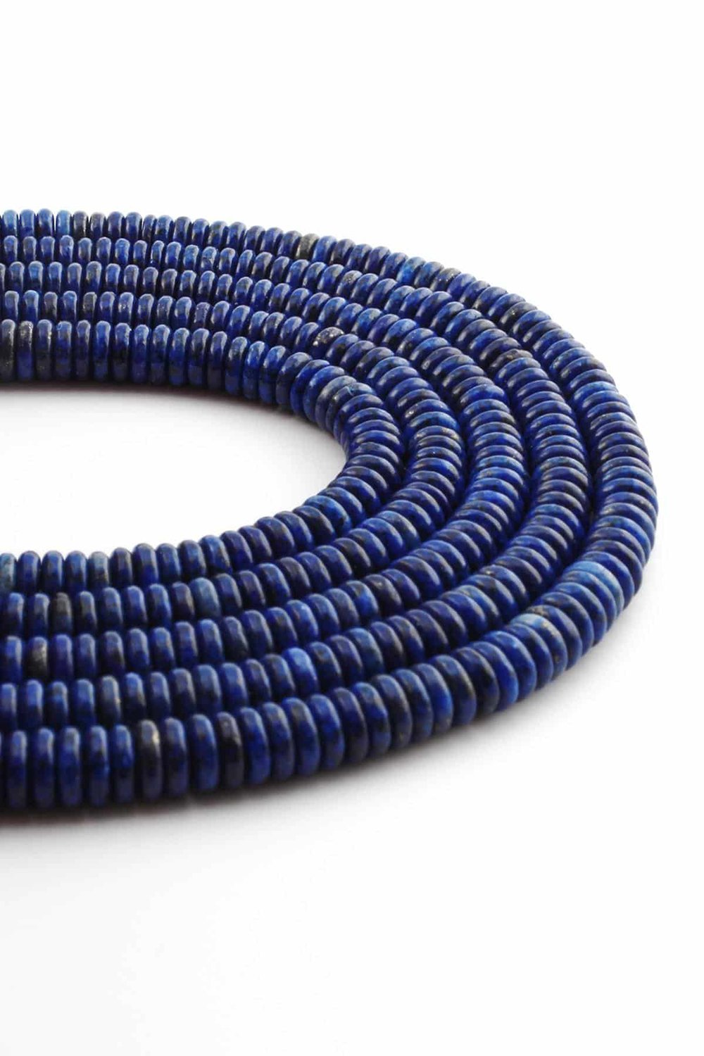 Lapis Lazuli Natural Stone Washer Cut 6x2mm String Of Beads