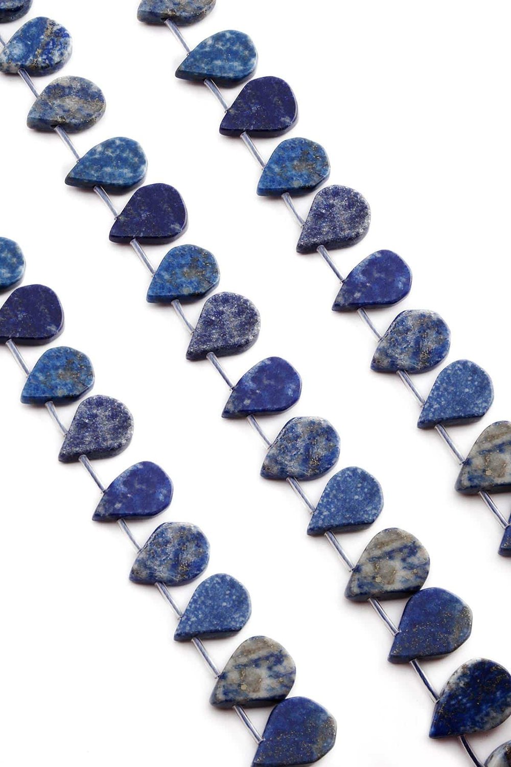 Lapis Lazuli Taşı Damla Kesim Parlak Lacivert 16x12mm Doğal Taş Dizi [AA]