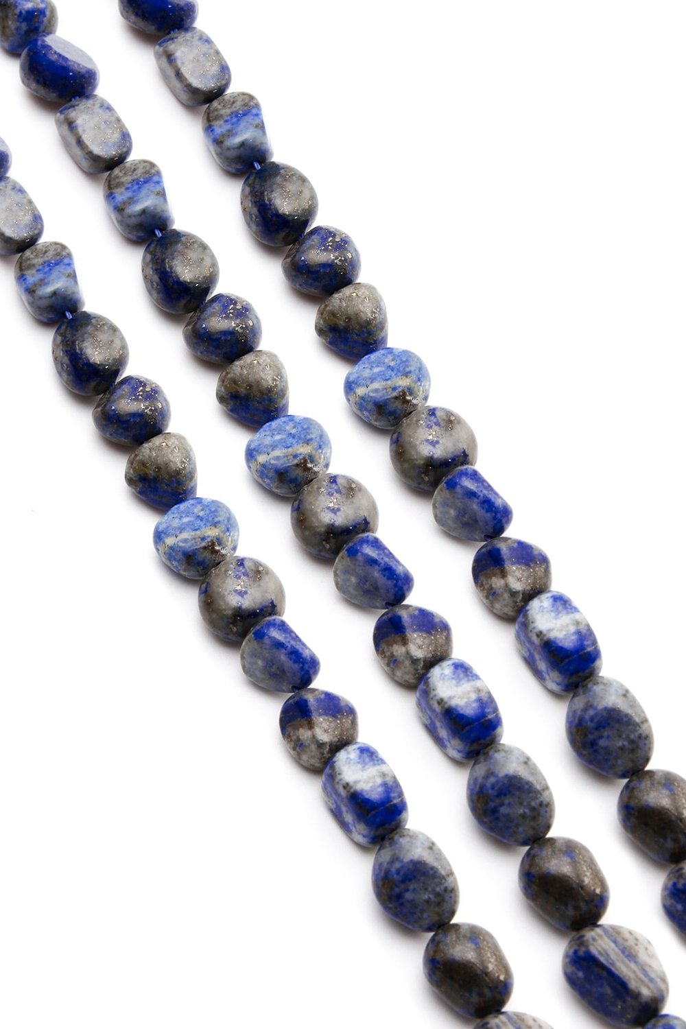 Lapis Lazuli Taşı Tımbıl Kesim 8x11mm Doğal Taş Dizi