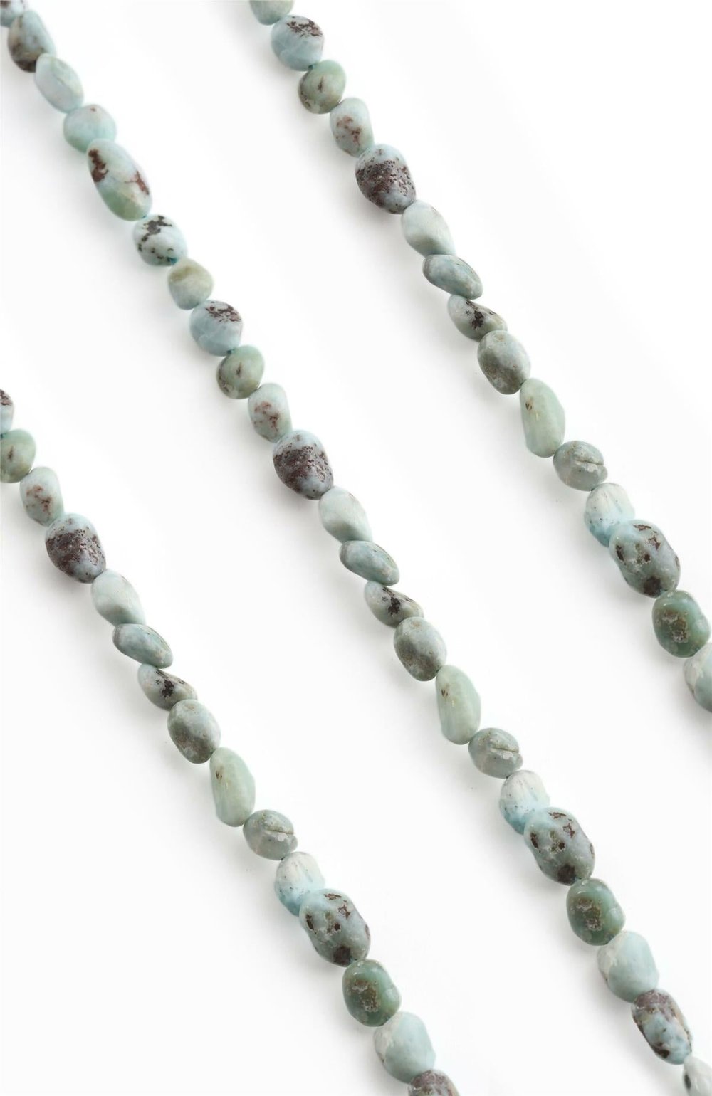 Larimar Taşı Tımbıl Kesim 6x8mm Doğal Taş Dizi