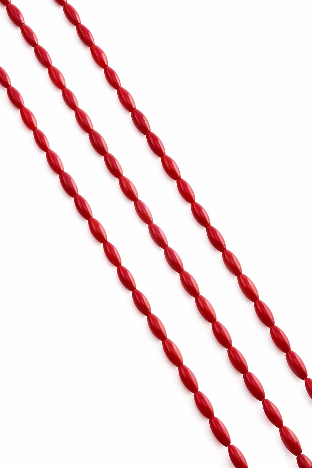 Mercan Taşı Arpa Kesim 4x8mm Doğal Taş Dizi