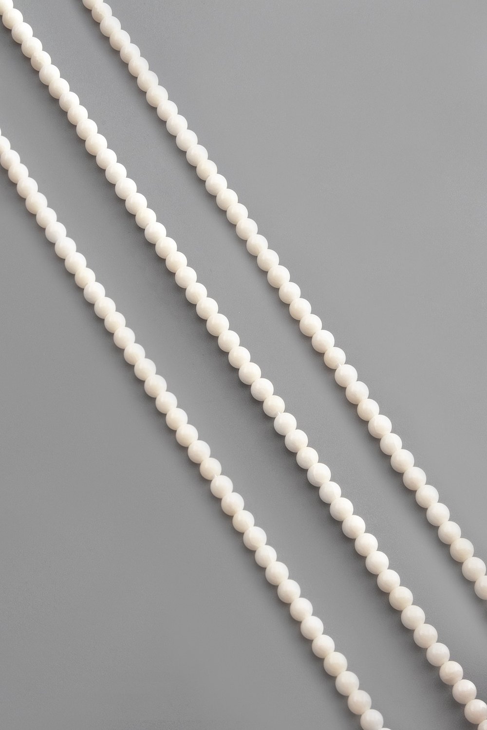 Mercan Taşı Küre Kesim Beyaz 4mm Doğal Taş Dizi