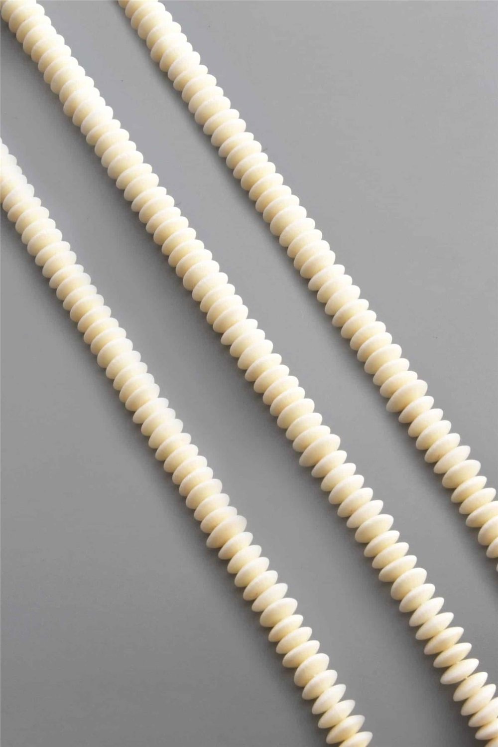 Coral Natural Stone White Washer Cut 7x3mm String Of Beads