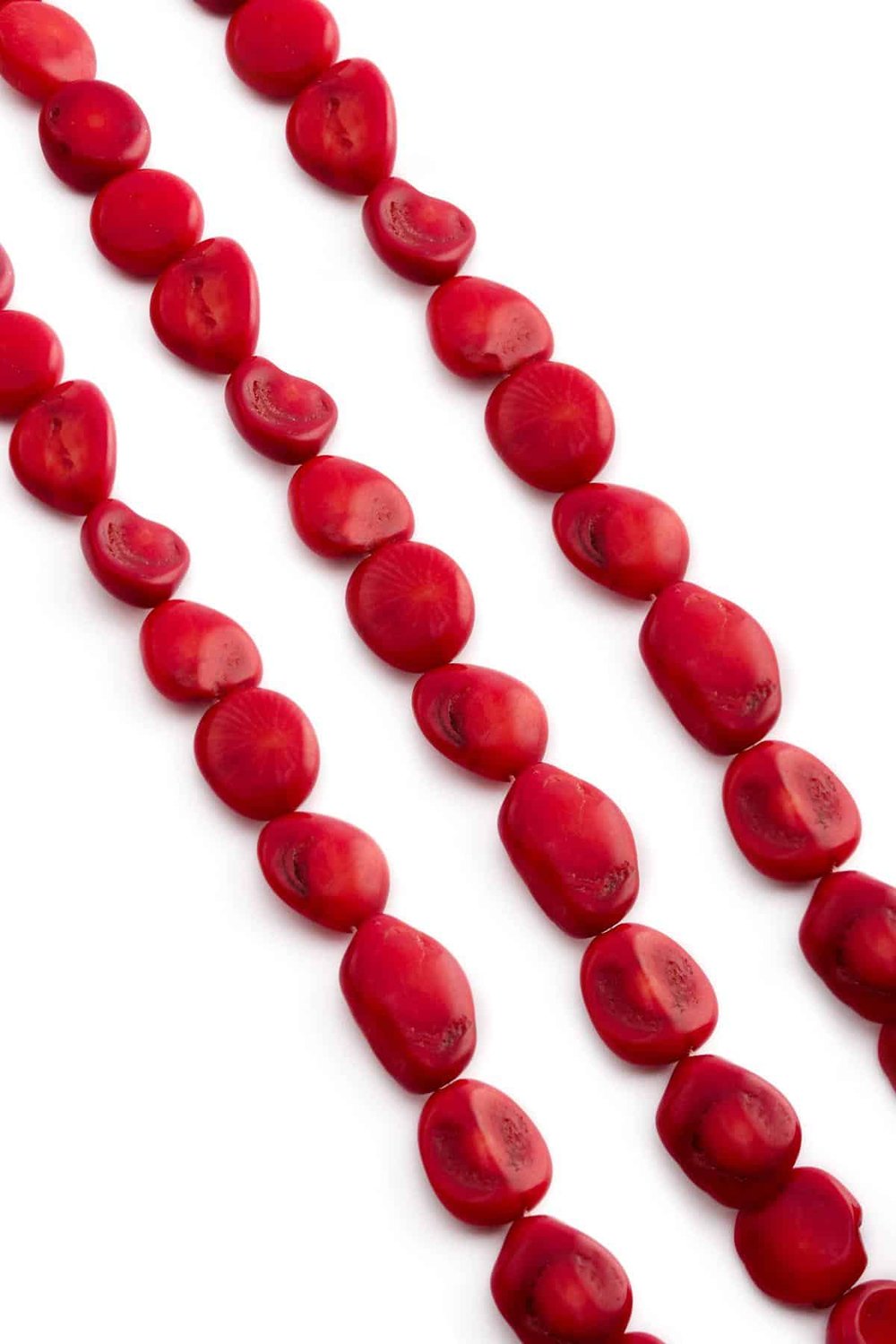 Coral Natural Stone String Of Beads