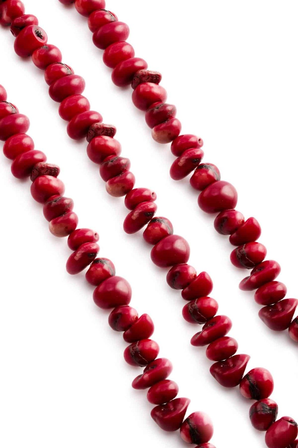 Coral Natural Stone String Of Beads