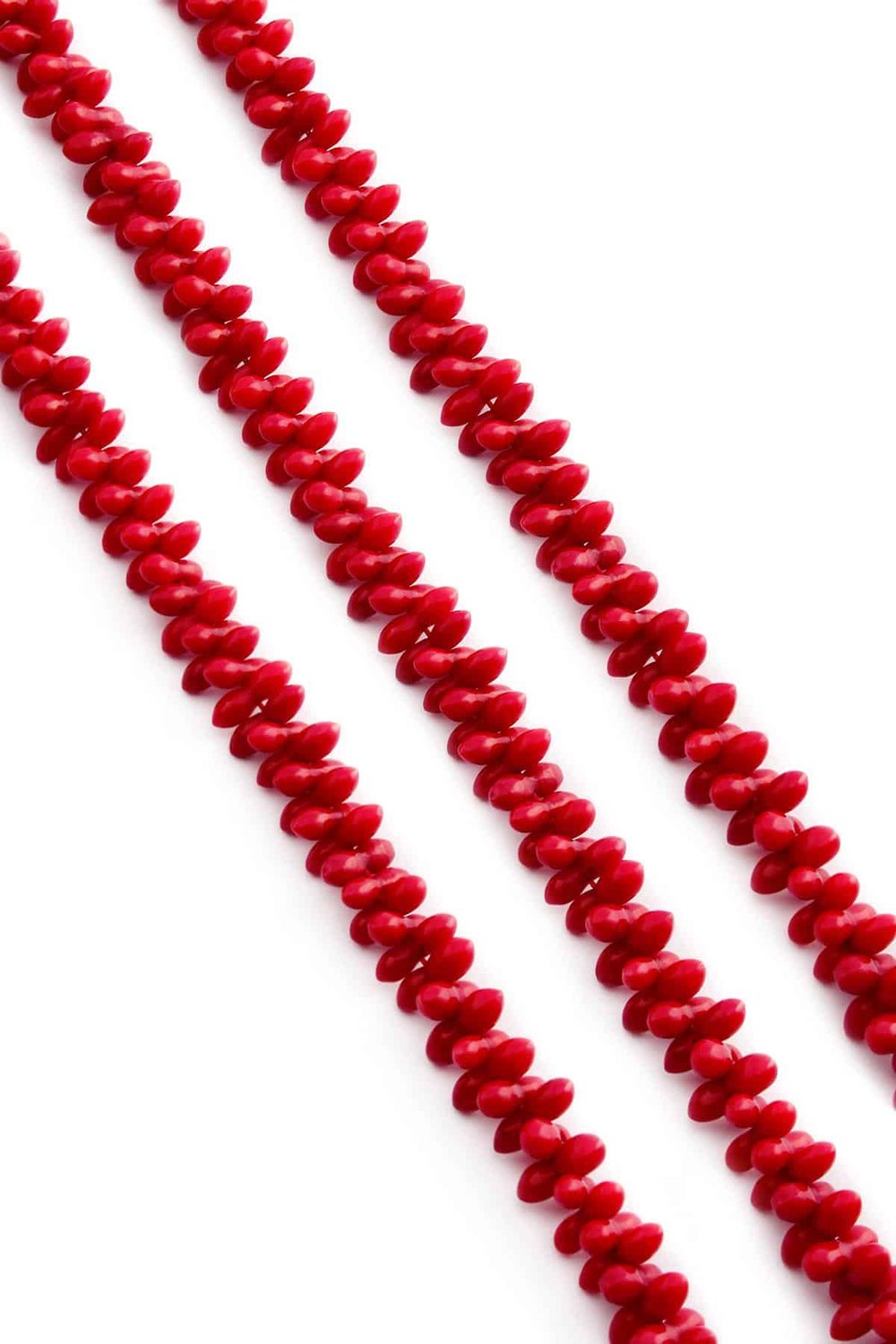 Mercan Taşı Kırmızı 9x3mm Doğal Taş Dizi